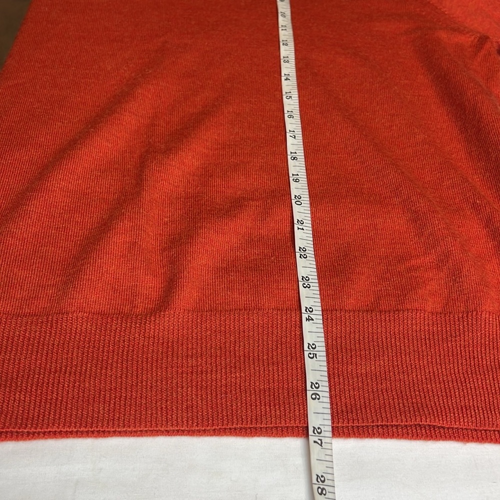J Crew V-neck Italian Morano Wool Sweater SZ XL - Picture 6 of 8